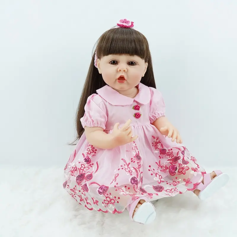 Gentle Touch Silicone Vinyl Warm Your Heart Reborn Dolls 22 Inch Set for 3 Year Old Girls Kids
