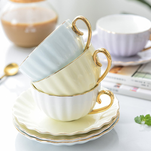 Popular New Design Optional Color High Quality Promotional China Milk <b>Coffee</b> <b>Tea</b> Cup and Saucer <b>Set</b> - Product Image 2