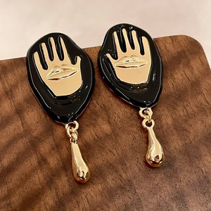 Boucles d'oreilles pendantes géométriques en alliage plaqué or, bijoux vintage pour femmes - Product Image 4