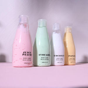 Loción Corporal de Leche para el Cuidado de la Piel Orgánica de Marca Privada 200ml con Extractos de Frutas - Fórmula Blanqueadora con Coco, Papaya, <span class=keywords><strong>Aloe</strong></span> <span class=keywords><strong>Vera</strong></span> y Manzana - Product Image 4