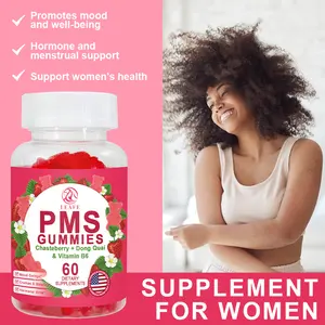 Etiqueta privada Alivio del período Gummy Hormone Balance Relieve Pms Support Gummies Menstrual Pain Relief Gummies