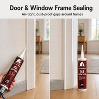 Scellant adhésif haute adhérence MS, durcissement rapide, adapté aux peintres, imperméable, flexible, scellant pour joints, décoration intérieure de portes et fenêtres