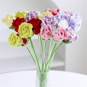Nuevo Producto para el Día del Maestro y Navidad: Ramas de Rosas Tejidas de Lorraine, Decoración para Centros Comerciales y Tiendas, Productos de Flores Simuladas - Product Image 3