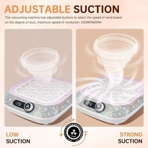 Nail Dust Collector with Reusable Filter Powerful Vacuum Fan Dust Collector Compact Dust Suction Machine - Product Image 3