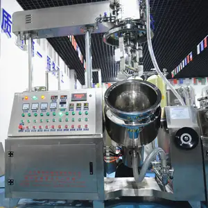 50L Electric Heating Cosmetics Cream Mixer Making Machine Ointment Production Line Vacuum Homogenizing Emulsifier