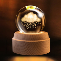 Boule de cristal planète veilleuse, décoration de bureau créative, objet artisanal Feng Shui, cadeau pour les enseignants
