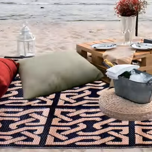 Tapis de plage portable écologique, imperméable, résistant à l'humidité, durable, élégant, type camping, voyage - Product Image 1