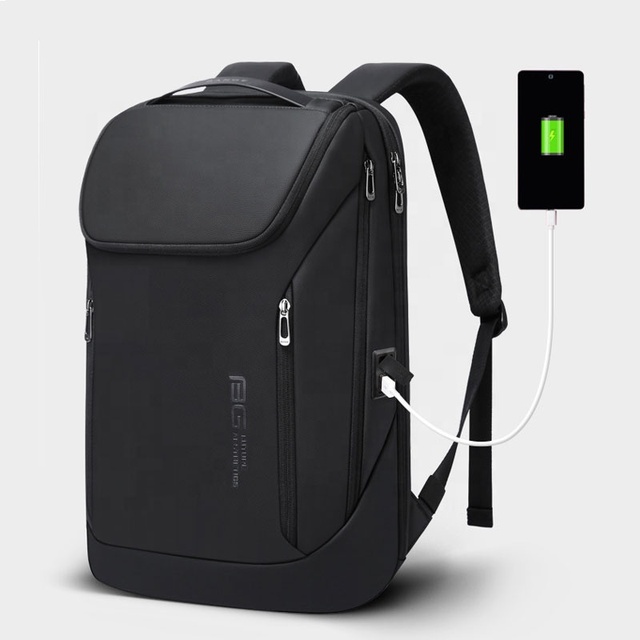 Yakeda Hardshell Backpack Waterproof Computer Backpack with Usb Charger Port Unisex Modern 15.6 Inches Laptop Backpack