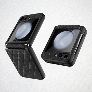 เคสโทรศัพท์หนัง PU สำหรับ Samsung <span class=keywords><strong>Galaxy</strong></span> Z Flip 5 Flip4 <span class=keywords><strong>ZFlip3</strong></span> 5G เคสแข็งกันกระแทกสินค้าใหม่ - Product Image 1