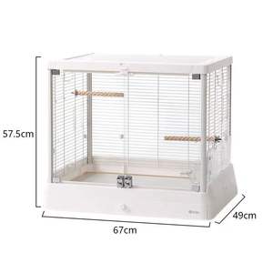 Dayang B6045 kandang burung plastik kaca panorama besar transparansi tinggi kandang burung beo rumah tangga untuk ayam jantan - Product Image 1