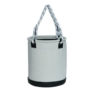 Good Quality Tool Bag Custom Canvas Top Open Heavy Duty Scaffolding Tool Pouch Bucket Bag Organizer