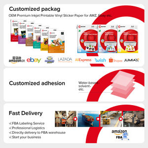 Doğrudan fabrika toptan A4 mat mürekkep püskürtmeli fotoğraf kağıdı fotoğraf albümleri ve fotoğraf çerçeveleri için güçlü yapıştırıcı Sticker ile - Product Image 2