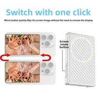 Monitor Inalámbrico Magnético para Selfies con Teléfono Inteligente, Monitor para Selfies con Cámara Trasera para Vlog, Transmisión en Vivo de YouTube, Maquillaje
