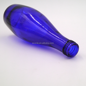 Bouteille en verre à boire doux d'eau minérale bleu cobalt 330ml avec bouchon à vis personnalisé Materia Prima Botellas De Vidrio De Color - Product Image 3
