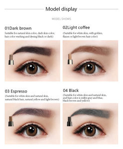 <span class=keywords><strong>Crayon</strong></span> à <span class=keywords><strong>sourcils</strong></span> 3-en-1 longue tenue, poudre et teinture, résistant à l'eau, marque privée, best-seller - Product Image 4