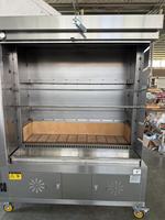 Four à rôtir au charbon de bois en acier inoxydable, équipement commercial pour rôtir le poulet