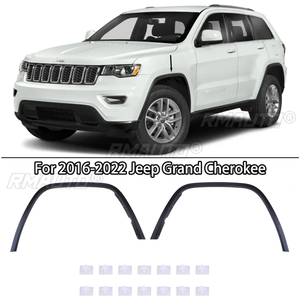 Molduras de Ceja para Guardabarros Delanteros de Jeep Grand Cherokee 2016-2022 - Product Image 1