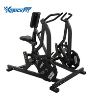 Máquina de remo sentado isolateral profesional con carga de placas y ajustes regulables para fitness y culturismo