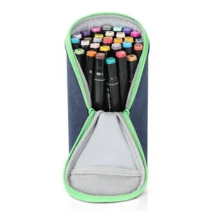 कस्टम बड़े स्कूल कलम मार्कर भंडारण बैग पेंसिल केस खड़े पेंसिल बैग