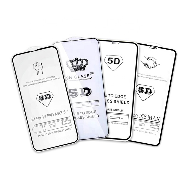 Wholesale 9H Hd Tempered Phones Full Glue A22 5g A12 Mobile Temper Film Protection 5D Glass Screen Protector for Iphone 14 Xs