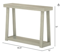 Table console en bois avec rangement pour entrée ou couloir et table de canapé étroite moderne avec étagère pour salon