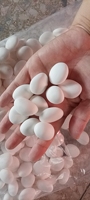 Diffuseur d'huiles essentielles en céramique artisanale en forme de galet - Blanc pur non émaillé - Chaque pièce est unique, sans deux identiques - OEM