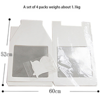Boîte à lettres transparente en PVC Staraise, boîte à ballons personnalisée avec nom pour la décoration d'une fête d'anniversaire de 1 an, durable, 30x30x30cm