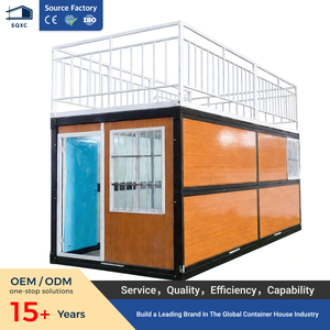 Maison conteneur pliable modulaire Z-Folding de haute qualité à prix abordable pour hôpitaux, dortoirs temporaires pour personnel, bureaux, magasins et hôtels - Product Image 1