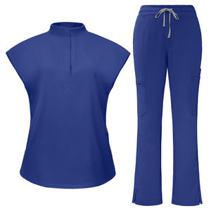 Uniformes hospitaliers anti-rides recyclés respectueux de l'environnement uniformes d'infirmières de <span class=keywords><strong>pharmacie</strong></span> ensembles d'uniformes de gommage médicaux de clinique de spa de beauté personnalisés - Product Image 4