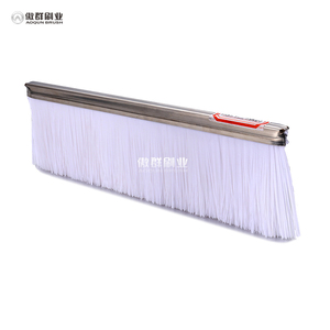 Bh cửa dưới con dấu niêm phong Dải weatherstrips Hợp kim nhôm & Đen PP bàn chải Dải dự thảo excluder quét - Product Image 6