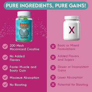 Stock WXW Booty Boosting Curves Bbl Gummies Vegan Butt Enhancement Gummy Maca Extracto de raíz de diente de león Booty Boosting Gummy - Product Image 3