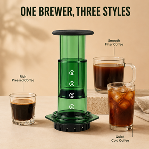 เครื่องชงกาแฟแบบพกพาขนาด 300 มล. ใช้แรงดันอากาศ สำหรับเดินทาง แคมป์ปิ้ง และชงกาแฟเย็น - Product Image 4