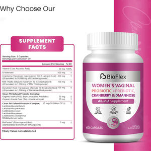 Capsules de probiotiques vaginaux d'extrait de betterave biologique pur 60 comptes pour les suppléments d'équilibre du pH des femmes adultes - Product Image 4
