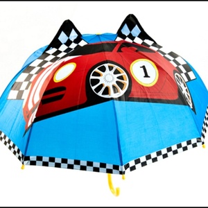 SunnyKinte Custom Print Children's Umbrella 33 Inch White Business Gifts Modern Manual Straight Design Metal Fiberglass <b>Frame</b> - Product Image 3