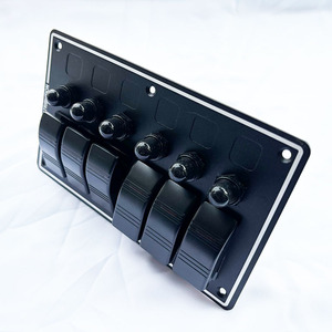 Top-Quality 6 Gang pannello interruttore marino 12V 24V impermeabile con indicatore LED & protezione di sovraccarico per imbarcazioni Marine UTV Truck - Product Image 1