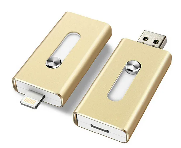 โปรโมชั่น3 In 1 OTG แฟลชไดรฟ์ USB ไดรฟ์ปากกา16กิกะไบต์สำหรับโทรศัพท์มือถือ USB ติด