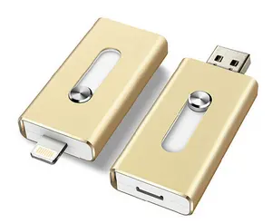 Promotional 3 In 1 OTG USB Flash Drives Pen Drive 16GB For Mobile Phone USB Stick