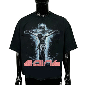 Camiseta Urbana Personalizada con Estampado DTG, Camiseta de Algodón Oversize con Diseño Gráfico, Fabricante de Alta Calidad - Product Image 4