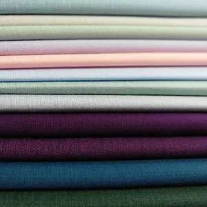Veelkleurige Organische Bamboevezel Polyester Spandex Effen Zijden Shirtstof