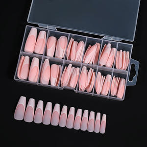 Prensa <span class=keywords><strong>de</strong></span> ataúd <span class=keywords><strong>de</strong></span> Ballet largo prediseñado para <span class=keywords><strong>uñas</strong></span>, 120 Uds., puntas <span class=keywords><strong>de</strong></span> Gel suave negro Rosa francés desnudo, decoración <span class=keywords><strong>de</strong></span> diseño con <span class=keywords><strong>uñas</strong></span> postizas - Product Image 4