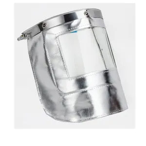 Protection faciale de sécurité pour la construction industrielle et le soudage Feuille d'aluminium Protège-visage transparent résistant à la chaleur et au feu