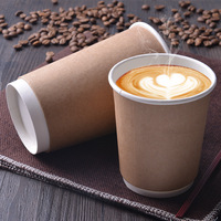 Gobelet en papier jetable à double paroi de 16oz de qualité alimentaire avec impression personnalisée pour café, boissons gazeuses chaudes, utiliser de la tequila