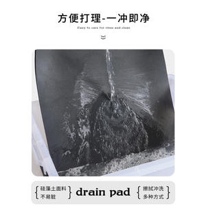 Tapis de cuisine Premium Selection 30x40cm rectangulaire, imperméable et absorbant, pour séchage de la vaisselle et isolation thermique - Product Image 5