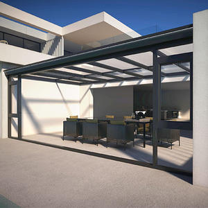 Solárium de Aluminio Resistente EBON para Techo Plano, de Lujo, con Doble Vidrio Aislante, para Jardín, Villa, Espacios Exteriores - Product Image 1