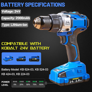 Nhà Máy Tùy Chỉnh 24V 40V 80V Pin Thay Thế Cho <span class=keywords><strong>Kobalt</strong></span> Pin Lithium Ion Tương Thích Với <span class=keywords><strong>Kobalt</strong></span> Điện Không Dây Công Cụ - Product Image 2