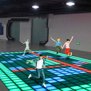 Piste <span class=keywords><strong>de</strong></span> danse LED magnétique sans fil 60x60cm, piste <span class=keywords><strong>de</strong></span> danse LED Interactive pour <span class=keywords><strong>jeux</strong></span> - Product Image 4
