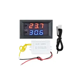 220v W1209WK W1209 LED dijital termostat sıcaklık kontrolü termometre denetleyici anahtar modülü stock sensörü 110-220V stokta