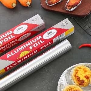 Foglio di Alluminio per Barbecue Monouso Rivestito per Alimenti, Versione Resistente da 5m, Ideale per Ristoranti e Cottura, Vendita all'Ingrosso - Product Image 2