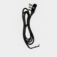 Afrique du Sud Électronique WN803 Prise électrique universelle 16A 3 broches Câble PVC de 1 mètre pour moniteur d'ordinateur et usage domestique