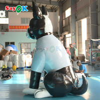Sayok 10ft géant gonflable chien dessin animé personnalisé PVC gonflable chien Mannequin pour la publicité
